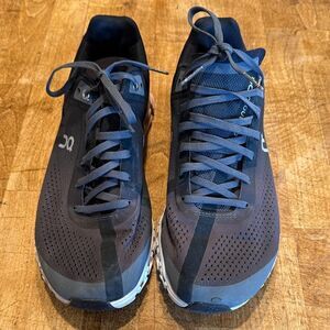 On Running Black and Gray Athletic Shoes